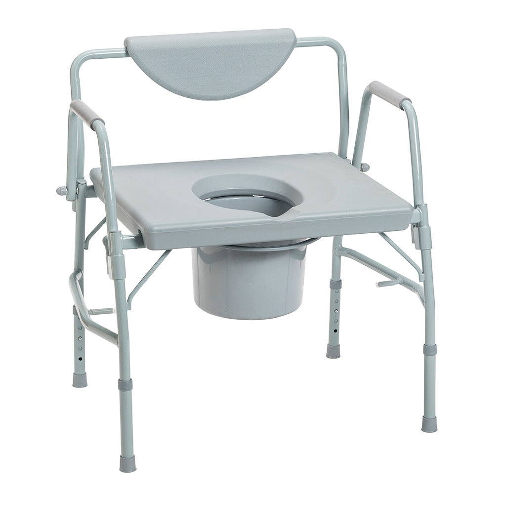 Drive Medical Deluxe Bariatric Drop-Arm Commode #11135-1