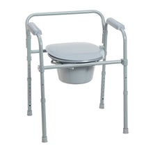 Load image into Gallery viewer, Drive Medical Folding Steel Commode  #RTL11158KDR
