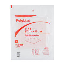 Load image into Gallery viewer, Ferris Manufacturing Foam Dressing PolyMem® 5 X 5 Inch Without Border Film Backing Nonadhesive Square Sterile #5055
