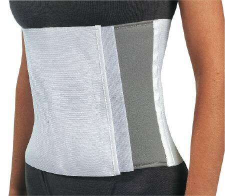 DJO Abdominal Binder ProCare® One Size Fits Most Hook and Loop Closure 28 to 50 Inch Waist Circumference 10 Inch Height Adult #79-89080