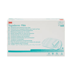 Load image into Gallery viewer, Transparent Film Dressing 3M™ Tegaderm™ 4 X 4-3/4 Inch Frame Style Delivery Rectangle Sterile #1626
