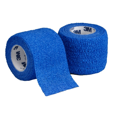 Cohesive Bandage 3M™ Coban™ 3 Inch X 5 Yard Self-Adherent Closure Blue NonSterile Standard Compression