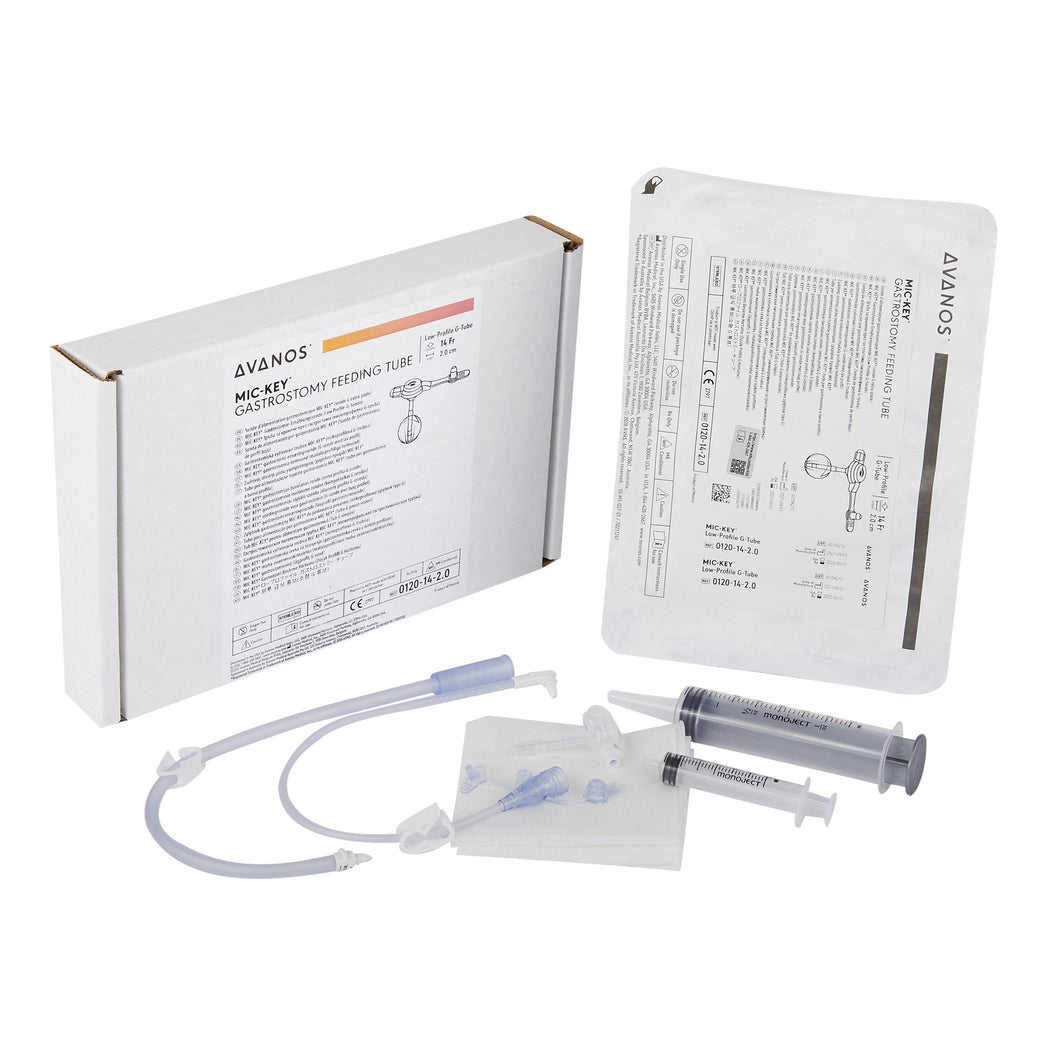 Avanos Medical Sales LLC Low Profile Gastrostomy Tube Kit MIC-Key® 14 Fr. 2.0 cm Tube Silicone Sterile #0120-14-2.0