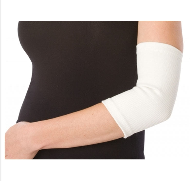 Elbow Support PROCARE® Large Pull-On Sleeve Elbow 10 to 11-1/2 Inch Forearm Circumference White #79-81217