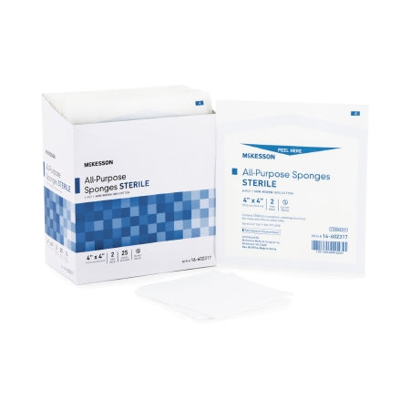 Nonwoven Sponge 4 X 4 Inch 4-Ply Sterile 2 per Pack