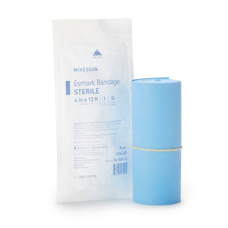 Esmark Compression Bandage 4 Inch X 4 Yard No Closure Blue Sterile High Compression