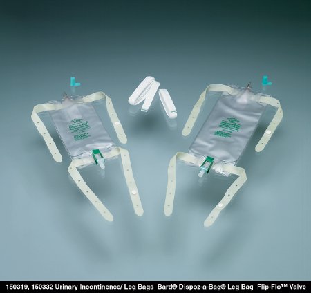 Urinary Leg Bag Bard® Dispoz-a-Bag® Anti-Reflux Valve Sterile 562 mL Vinyl