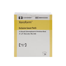 Load image into Gallery viewer, Xeroform Petrolatum Impregnated Dressing Xeroform™ Occlusive Square 4 X 4 Inch Sterile #8884433500
