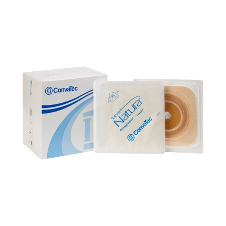 ConvaTec Ostomy Barrier Sur-Fit Natura® Trim to Fit 125264 , Standard Wear Stomahesive® Adhesive 45 mm Flange Sur-Fit® Natura® System Hydrocolloid Up to 1 to 1-1/4 Inch Opening 4 X 4 Inch