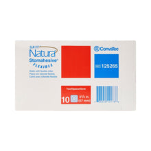 Load image into Gallery viewer, ConvaTec Ostomy Barrier Sur-Fit Natura® Trim to Fit 125265, Standard Wear Stomahesive® Adhesive 57 mm Flange Sur-Fit® Natura® System Hydrocolloid 1-3/8 to 1-3/4 Inch Opening 5 X 5 Inch
