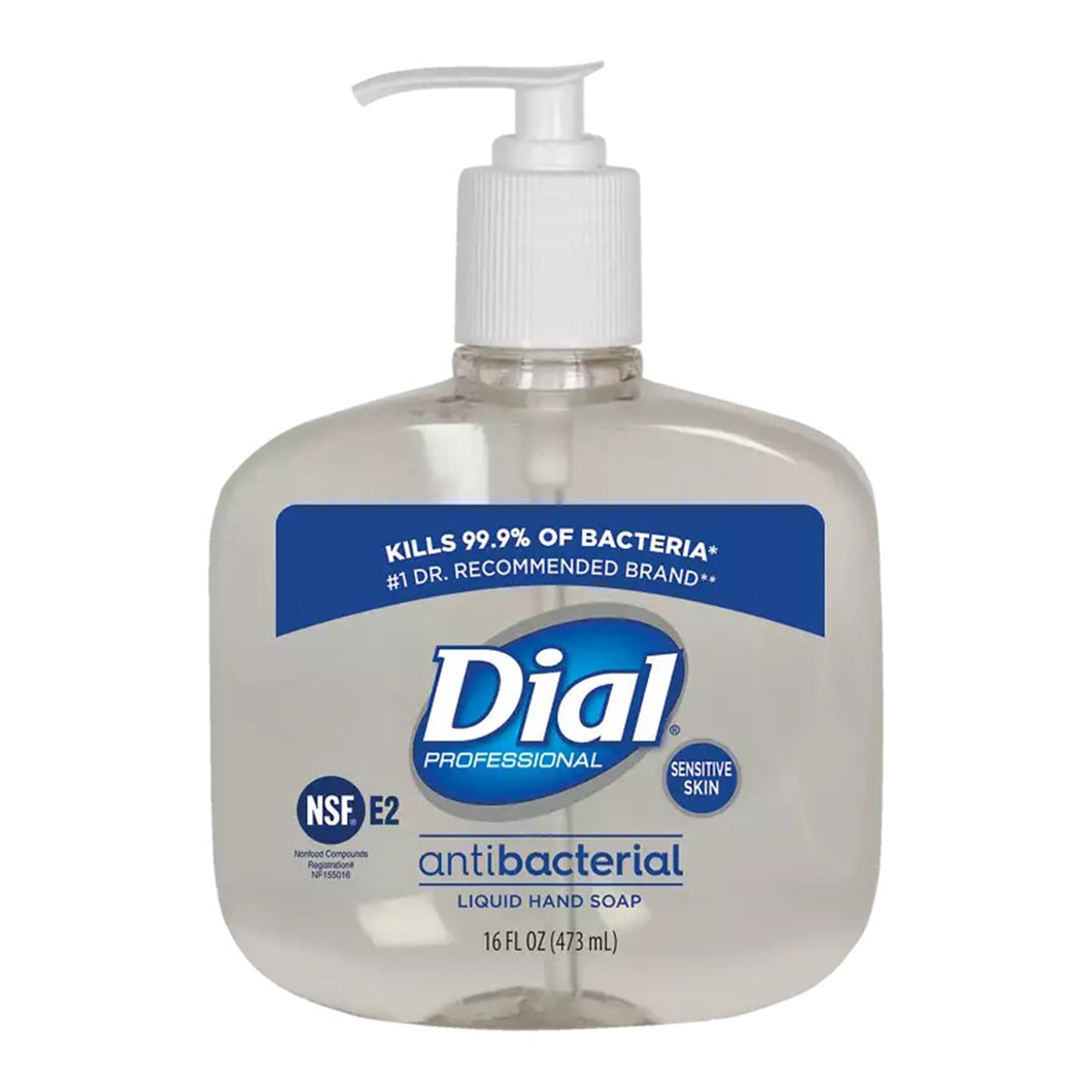 Antimicrobial Soap Dial® Professional for Sensitive Skin Liquid 16 oz. Pump Bottle Fresh Scent