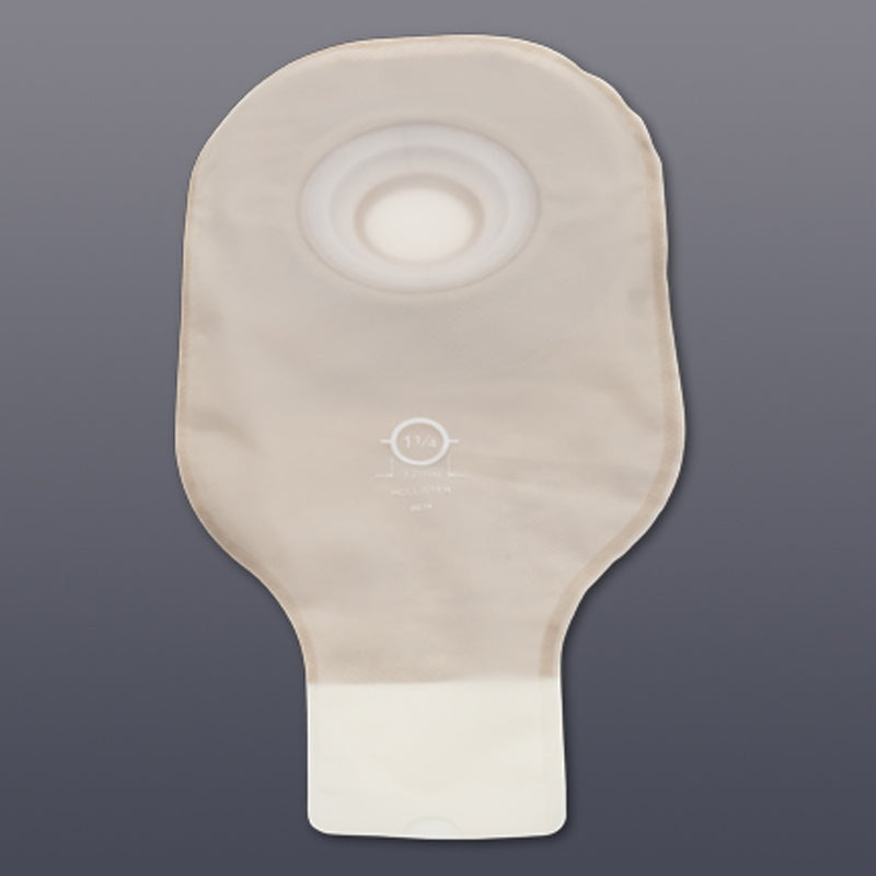 Hollister Colostomy Pouch Premier™ Flextend™ 8615 One-Piece System 12 Inch Length Convex, Pre-Cut 1-3/8 Inch Stoma Drainable