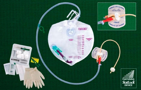 Indwelling Catheter Tray Advance Lubricath® Foley 16 Fr. 5 cc Balloon Hydrogel Coated Latex