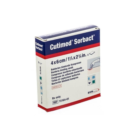 Antimicrobial Mesh Dressing Cutimed® Sorbact® 1-3/5 X 2-2/5 Inch Sterile