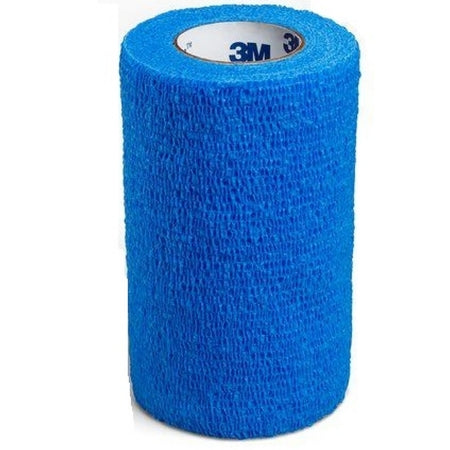 Cohesive Bandage 3M™ Coban™ 4 Inch X 5 Yard Self-Adherent Closure Blue NonSterile Standard Compression