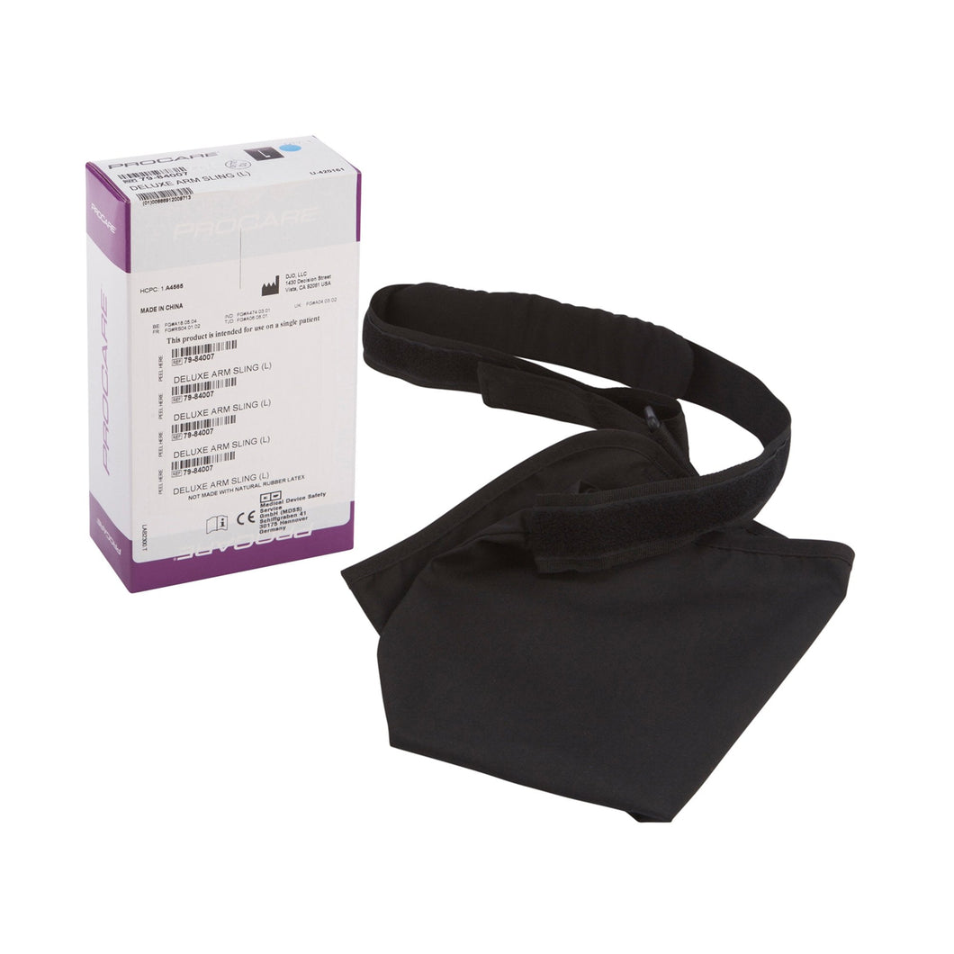 Arm Sling with Shoulder Pad Procare® Deluxe D-Ring / Hook and Loop Strap Closure Large #79-84007