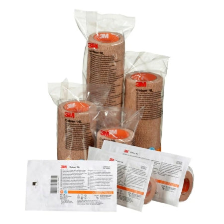 Cohesive Bandage 3M™ Coban™ 1 Inch X 5 Yard Self-Adherent Closure Tan NonSterile Standard Compression