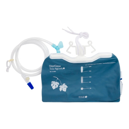 Urinary Drain Bag The Fig Leaf™ Anti-Reflux Valve Sterile 2000 mL Vinyl