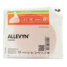 Load image into Gallery viewer, Smith &amp; Nephew Foam Dressing Allevyn Heel 4-1/2 X 5-1/2 Inch Without Border Film Backing Nonadhesive Heel Sterile #66007630
