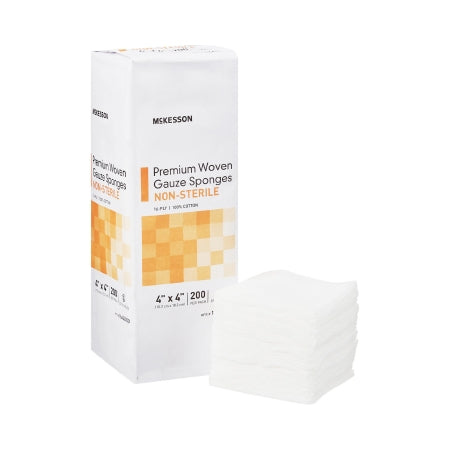 Gauze Sponge 4 X 4 Inch 16-Ply NonSterile 200 per Pack