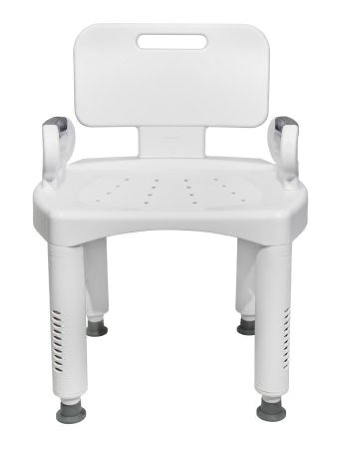 McKesson Bath Bench, Removable Arms, Removable Backrest, 21-1/4 Inch Seat Width, 350 lbs. Weight Capacity #146-RTL12505