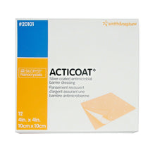 Load image into Gallery viewer, Smith &amp; Nephew Silver Barrier Dressing Acticoat 4 X 4 Inch Square Sterile #20101
