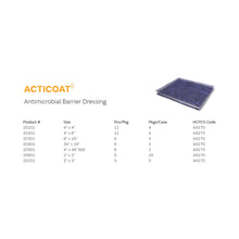 Load image into Gallery viewer, Smith &amp; Nephew Silver Barrier Dressing Acticoat 4 X 4 Inch Square Sterile #20101

