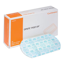 Load image into Gallery viewer, Transparent Film Dressing with Pad OpSite Post Op 3-3/8 X 6-1/8 Inch 3 Tab Delivery Rectangle Sterile #66000712
