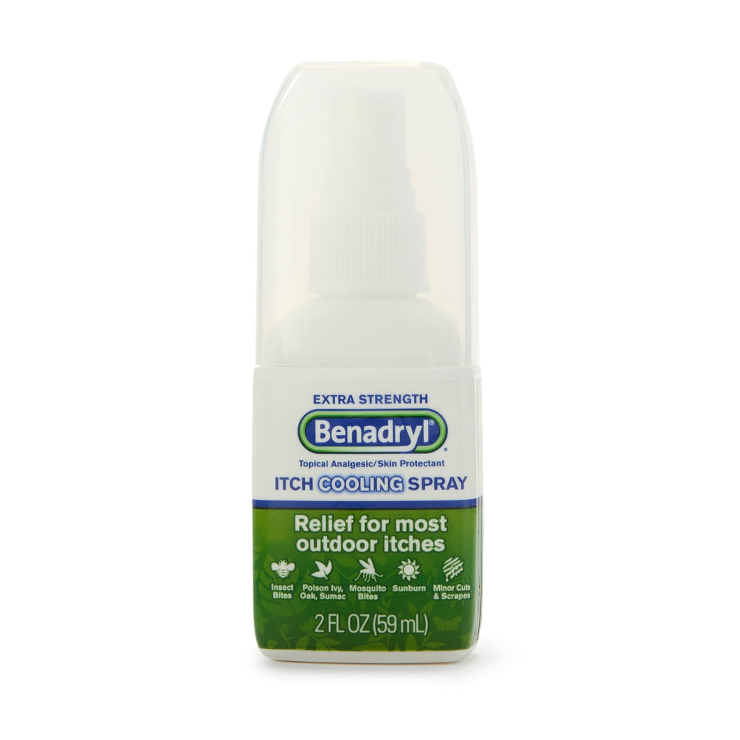 Itch Relief Benadryl® 2% - 0.1% Strength Spray 2 oz. Bottle #00501320302