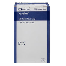 Load image into Gallery viewer, Cardinal Petrolatum Impregnated Dressing Vaseline® Strip 3 X 36 Inch Sterile #8884415600
