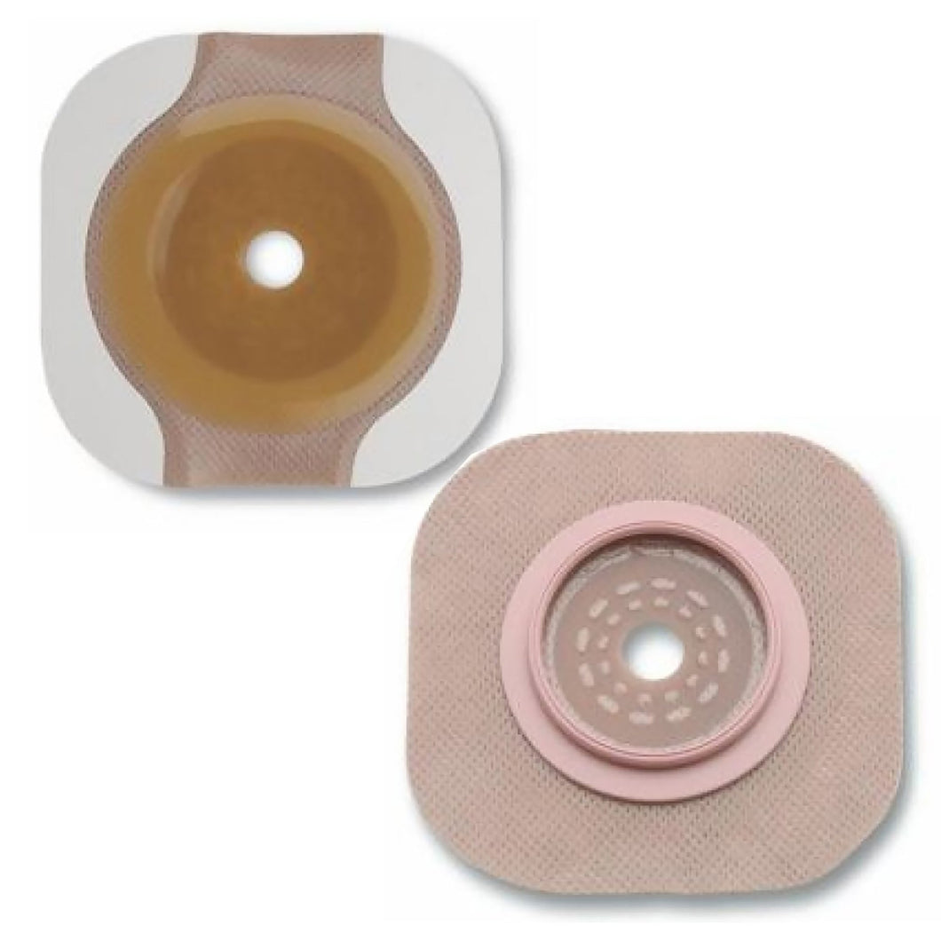 Hollister Ostomy Barrier New Image™ Flextend™ Trim to Fit 14202, Standard Wear Adhesive Tape 44 mm Flange Green Code System Hydrocolloid Up to 1-1/4 Inch Opening