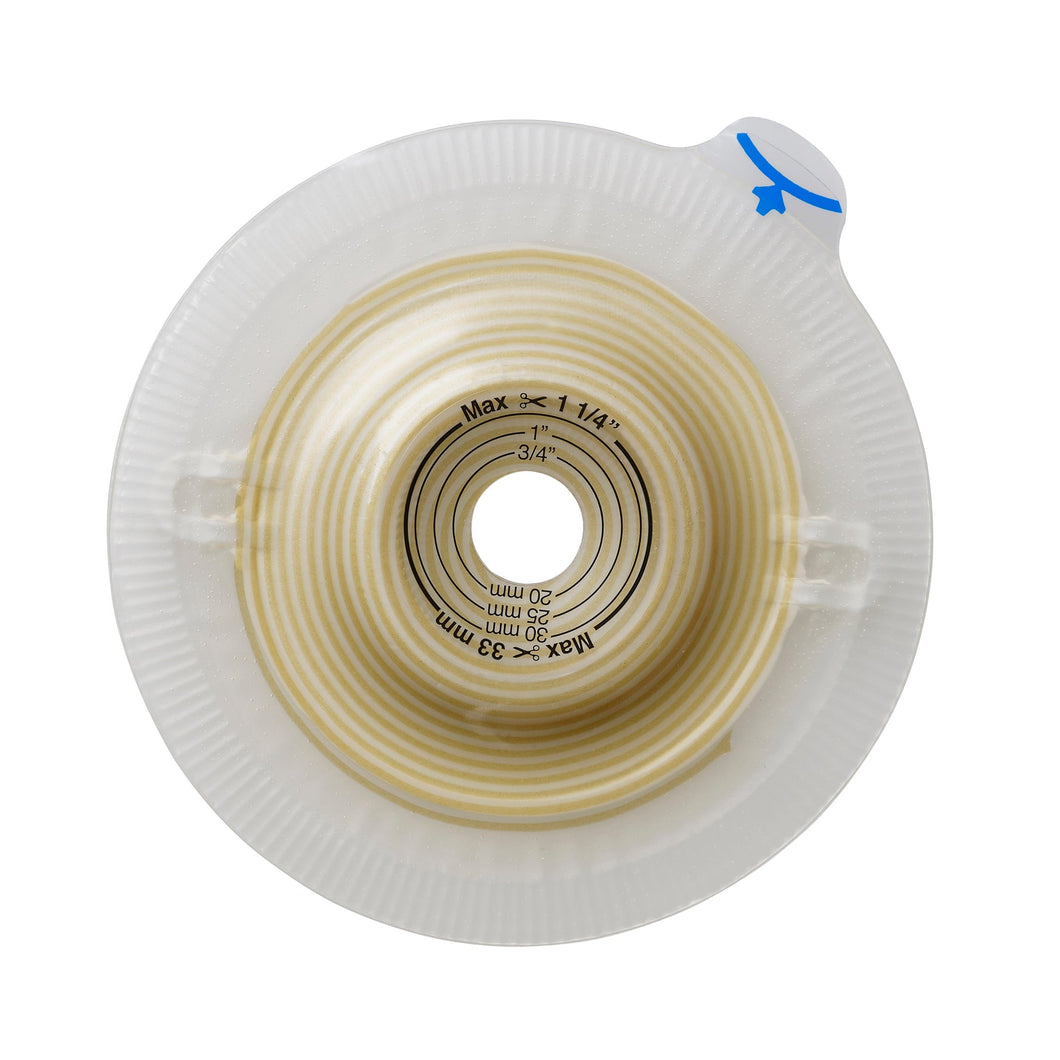 Coloplast Ostomy Barrier 14246 Assura® Trim to Fit, Extra Extended Wear Spiral Adhesive 50 mm Flange Red Code System Synthetic Resin 5/8 to 1-5/16 Inch Opening