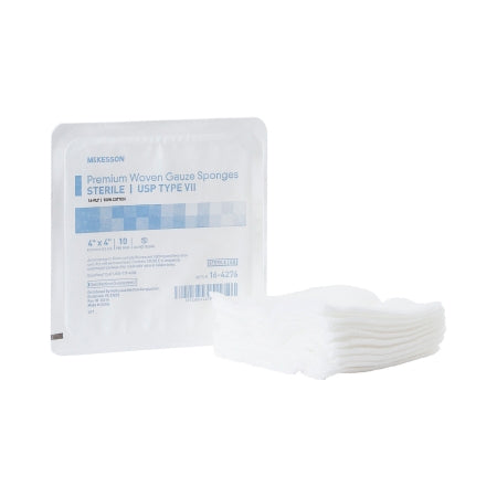 Gauze Sponge 4 X 4 Inch 16-Ply Sterile 10 per Tray