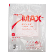 Load image into Gallery viewer, Ferris Manufacturing Foam Dressing PolyMem® Max® 4-1/2 X 4-1/2 Inch Without Border Film Backing Nonadhesive Square Sterile #5045
