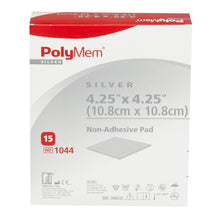 Load image into Gallery viewer, Ferris Manufacturing Silver Foam Dressing PolyMem® Silver 4-1/4 X 4-1/4 Inch Square Sterile #1044
