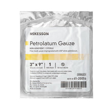 Load image into Gallery viewer, McKesson Petrolatum Impregnated Dressing Rectangle 3 X 9 Inch Sterile #61-20056
