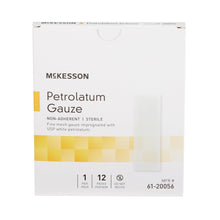 Load image into Gallery viewer, McKesson Petrolatum Impregnated Dressing Rectangle 3 X 9 Inch Sterile #61-20056
