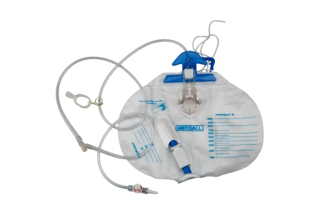 Urinary Drain Bag Dover™ Anti-Reflux Valve Sterile 1000 mL Plastic