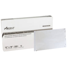 Load image into Gallery viewer, Sterilization Pouch McKesson Argent™ Sure-Check® Ethylene Oxide (EO) Gas / Steam 12 X 18 Inch Transparent / Blue Self Seal Paper / Film #73-SSP391
