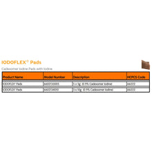 Load image into Gallery viewer, Smith &amp; Nephew Iodophor Impregnated Dressing Iodoflex™ Pad Rectangle 1-1/2 X 2- 3/8 Inch Sterile #6602133005
