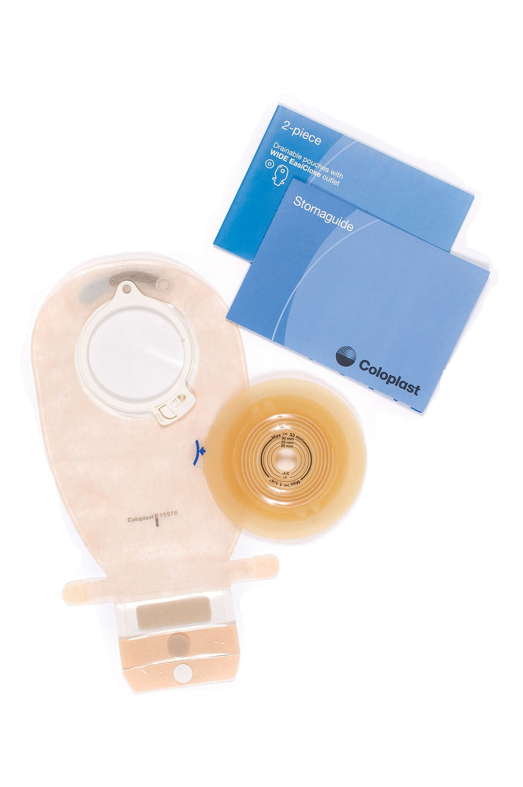 Coloplast Urostomy Pouch Assura® 11002 Two-Piece System 10-1/4 Inch Length Flat, Trim to Fit 3/8 to 2-1/4 Inch Stoma Drainable