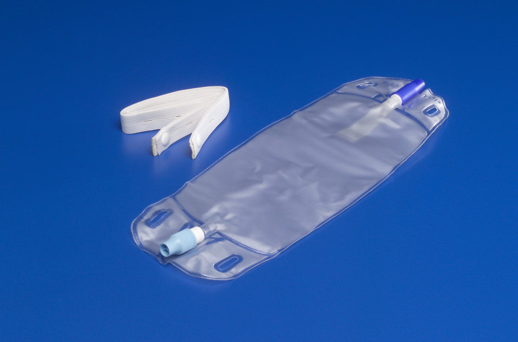 Cardinal Urinary Leg Bag Dover™ Anti-Reflux Valve NonSterile 500 mL Vinyl #145514