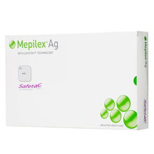 Load image into Gallery viewer, Molnlycke Silver Foam Dressing Mepilex® Ag 4 X 4 Inch Square Sterile #287100
