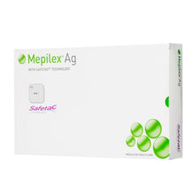 Load image into Gallery viewer, Molnlycke Silver Foam Dressing Mepilex® Ag 6 X 6 Inch Square Sterile #287300
