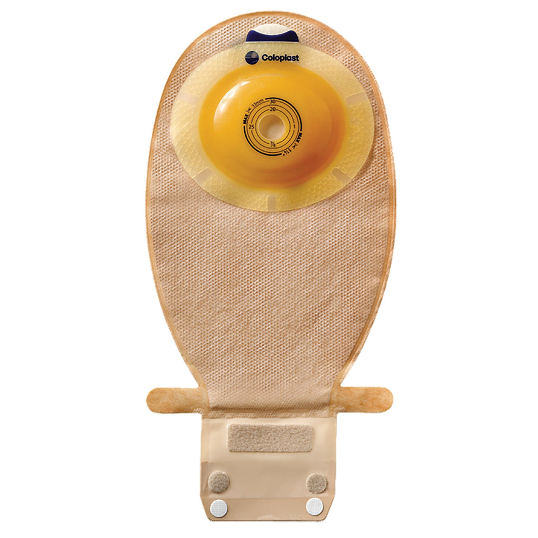 Coloplast Ostomy Pouch SenSura® EasiClose™ 15634 One-Piece System 11-1/2 Inch Length, Maxi Convex Light, Pre-Cut 1-1/8 Inch Stoma Drainable