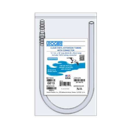 Extension Tube Urocare® 0.31 I.D. x 18 Inch Long, Clear-Vinyl, NonSterile, NonDEHP