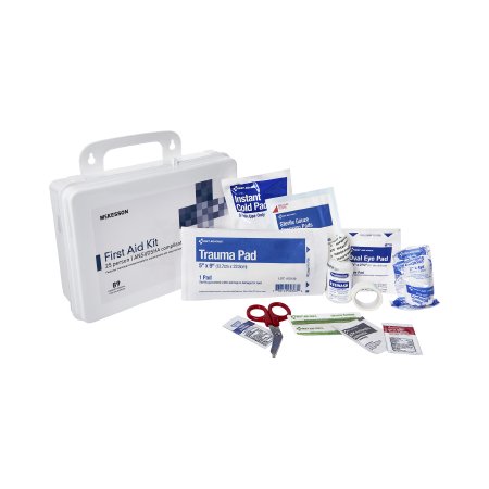 First Aid Kit 25 Person Plastic Case