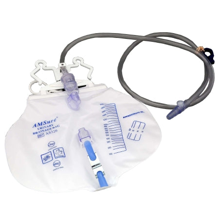 Urinary Drain Bag AMSure® Anti-Reflux Valve Sterile 2000 mL Vinyl