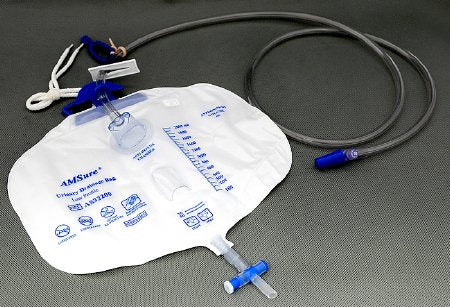 Urinary Drain Bag AMSure® Anti-Reflux Valve Sterile 2000 mL Vinyl