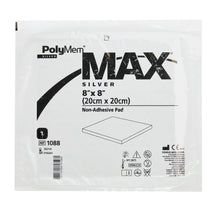 Load image into Gallery viewer, Ferris Manufacturing Silver Foam Dressing PolyMem® MAX 8 X 8 Inch Square Sterile #1088
